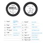 Kadimendium Télescope Télémètre Numérique Mesure Précise Images Claires Télémètre de Golf Rechargeable 1200m