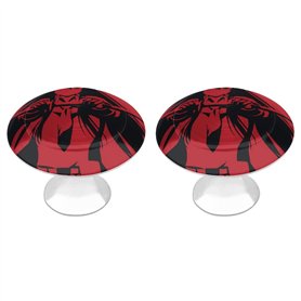 Boutons de Porte Décoratifs avec Vis Poignées de Meuble Cuisine en Verre Cristal pour Placard Armoire Chambre d'enfants 2 Pièces