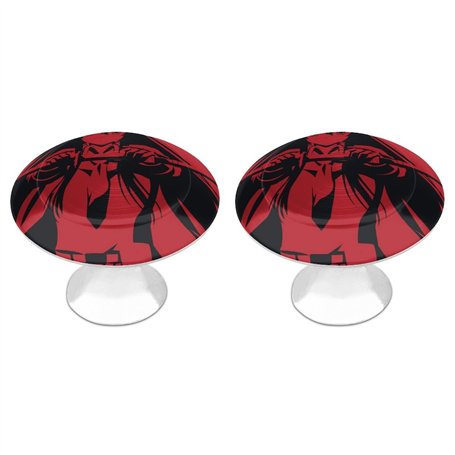 Boutons de Porte Décoratifs avec Vis Poignées de Meuble Cuisine en Verre Cristal pour Placard Armoire Chambre d'enfants 2 Pièces