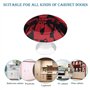 Boutons de Porte Décoratifs avec Vis Poignées de Meuble Cuisine en Verre Cristal pour Placard Armoire Chambre d'enfants 2 Pièces