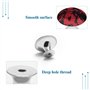 Boutons de Porte Décoratifs avec Vis Poignées de Meuble Cuisine en Verre Cristal pour Placard Armoire Chambre d'enfants 2 Pièces