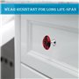Boutons de Porte Décoratifs avec Vis Poignées de Meuble Cuisine en Verre Cristal pour Placard Armoire Chambre d'enfants 2 Pièces