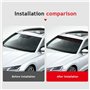AUJSHDH Voiture Pare-Brise Avant Autocollant, pour Citroen C1 C2 C3 C4 C5 C6 C8 C4L DS3 DS4 DS5LS DS6 Voiture Avant arrière fenê