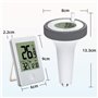 ThermomèTre Piscine Flottant Sans Fil Radio ThermomèTre De TempéRature D'Eau Lcd Avec RéCepteur NuméRique Thermometre Piscine Di