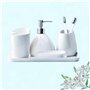 Qivine Set Salle de Bain Céramique 6 Pièces