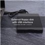 Lecteur De Disquettes USB 3,5" Externe Portable avec Manuel, Plug and Play Aucun Pilote SuppléMentaire Requis, avec Fonction Ant