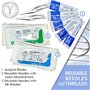 Kit de dissection avancé de haute qualité en acier inoxydable Kit de formation de suture Tampon de suture avec lames de poignée 