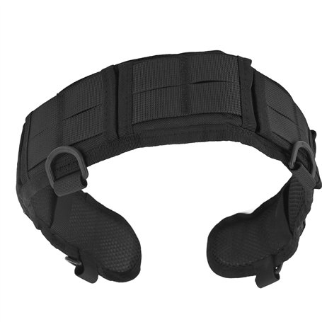 Ceinture d'entraînement en plein air multifonctionnelle de forme ergonomique ceinture de chasse pour la randonnée (noir)