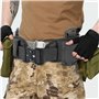 Ceinture d'entraînement en plein air multifonctionnelle de forme ergonomique ceinture de chasse pour la randonnée (noir)