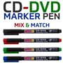4 x pointe fine CD DVD Marqueurs permanents red-green-blue-black EAU / UV résiste