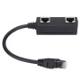 Câble Répartiteur Ethernet RJ45, Adaptateur Répartiteur RJ45 Câble Adaptateur de Commutateur Ethernet 1 à 2 Ports, Câble Adaptat