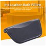Oreillers de bain noirs pour baignoire, oreiller de salle de bain, oreillers de bain spa, coussin de baignoire en cuir PU étanch