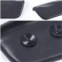 Oreillers de bain noirs pour baignoire, oreiller de salle de bain, oreillers de bain spa, coussin de baignoire en cuir PU étanch
