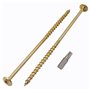 Lot de 12 vis à bois en acier galvanisé avec tête Torx et tête gaufrée Vis à bois partiellement filetées 6