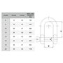 Lot de 2 manilles en acier galvanisé de 8 mm - Clip de manille avec goupille - Verrouillage de manille à anneau en D - Riggement