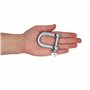 Lot de 2 manilles en acier galvanisé de 12 mm avec goupille et anneau en D pour manille de 12 mm