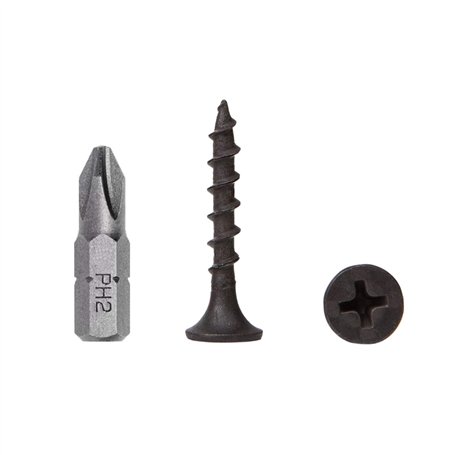 (Lot de 500 vis) Vis en acier au carbone phosphaté noir pour cloison sèche 3