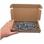Lot de 80 vis auto-foreuses en acier zingué de 4,8 x 35 mm avec rondelles EPDM, tête hexagonale - vis à tôle - vis auto-taraudeu
