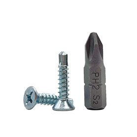 Lot de 200 vis en acier zingué DIN 7504 P 3