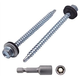 Lot de 30 vis autoforeuses DIN 7504-K en acier zingué 4