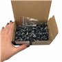 Marcopol Lot de 150 vis de toiture en métal 4,8 x 19 mm avec rondelles EPDM, tête de rondelle hexagonale peinte, vis en tôle (15