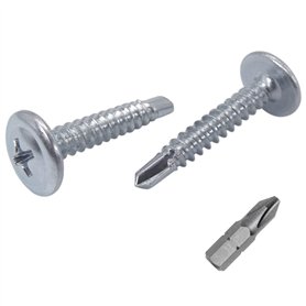 Lot de 50 vis en acier zingué 4