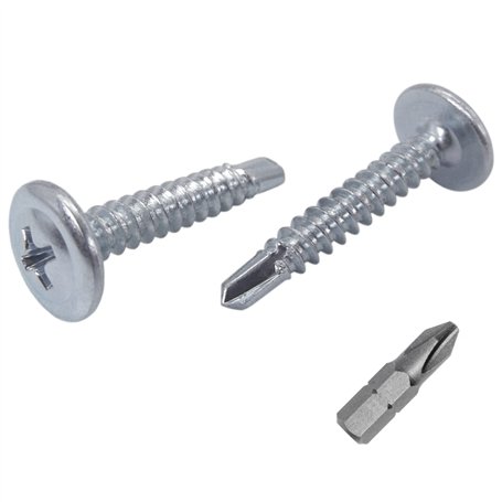 Lot de 50 vis en acier zingué 4