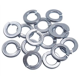 Lot de 100 rondelles à ressort DIN 127 M8 - Rondelles métalliques - Rondelles à ressort fendues (100