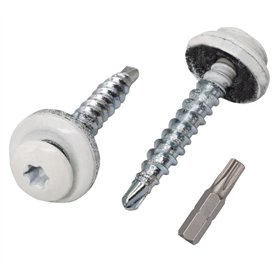 Marcopol Lot de 60 vis Torx en métal pour toiture - 4