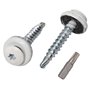Marcopol Lot de 60 vis Torx en métal pour toiture - 4