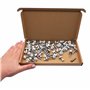 Marcopol Lot de 60 vis Torx en métal pour toiture - 4,8 x 35 mm - Avec rondelles EPDM - Vis à tôle (60, blanc pur RAL 9010)