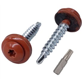 Marcopol Lot de 60 vis Torx en métal pour toiture - 4