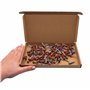 Marcopol Lot de 60 vis Torx en métal pour toiture - 4,8 x 35 mm - Avec rondelles EPDM - Vis à tôle (60, marron cuivré) RAL 8004