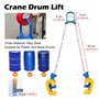 LèVe-Tambour à ChaîNe Lève-fûts De Grue, Chaîne De Levage G80 Avec Crochet En Acier Au Carbone, Outil De Transport Pour Barils P