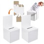 2pcs Boîte de vote avec machine à sous, 6x6x6 Suggestion ＆ Boîte de dons, bulletin de tombola Boxes Boxes en carton Boîte de tic