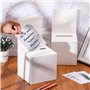 2pcs Boîte de vote avec machine à sous, 6x6x6 Suggestion ＆ Boîte de dons, bulletin de tombola Boxes Boxes en carton Boîte de tic