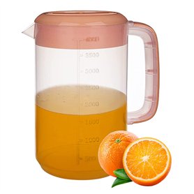 SMELEYOU Poud à Eau Plastique Pouche à Carafe 4l Grande PANCEUR DE Dur Carafe Pitcherie Transparente Pichet Pichet pour Boissons