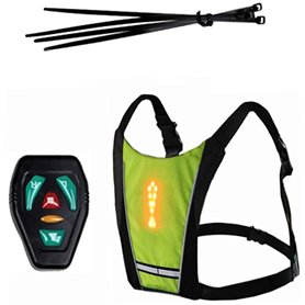 Wedhapy Éclairage du Gilet LED Avertissement COMPRERRE COMMINE DE SÉCURITÉ DE SÉCURITÉ Commande pour LA CONCROPTION du Jogging É