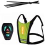 Wedhapy Éclairage du Gilet LED Avertissement COMPRERRE COMMINE DE SÉCURITÉ DE SÉCURITÉ Commande pour LA CONCROPTION du Jogging É