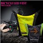 Wedhapy Éclairage du Gilet LED Avertissement COMPRERRE COMMINE DE SÉCURITÉ DE SÉCURITÉ Commande pour LA CONCROPTION du Jogging É