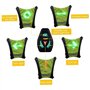 Wedhapy Éclairage du Gilet LED Avertissement COMPRERRE COMMINE DE SÉCURITÉ DE SÉCURITÉ Commande pour LA CONCROPTION du Jogging É