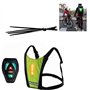 Wedhapy Éclairage du Gilet LED Avertissement COMPRERRE COMMINE DE SÉCURITÉ DE SÉCURITÉ Commande pour LA CONCROPTION du Jogging É