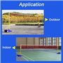 guoyjmm Poteaux de Volley-Ball/Badminton, poteaux de Cadre de Filet de Badminton Portables, Hauteur réglable de 1.55-2.1M, équip