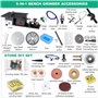 Machine polissage et meulage pierres précieuses 5 en 1,découpe/meulage/sculpture/polissage/perçage,support refroidissement par e