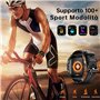 OBA Montre connectée OUKITEL BT20 avec écran AMOLED 1,96" Bluetooth, Assistant Vocal, Moniteur de fréquence Cardiaque, podomètre