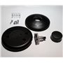 Interrupteur à pied rond 250 V Noir Certifié CE Interrupteur pour lampadaire et lampe de table Interrupteur intermédiaire