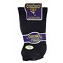 Kingporium Lot de 3 paires de chaussettes extra larges confortables pour homme diabétique Oedème mauvaise circulation Noir 39-45