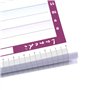 Rainbow – Planificateur hebdomadaire 42 x 30 – Agenda planificateur de table perpétuelle Ligature en bas