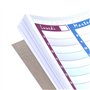 Rainbow – Planificateur hebdomadaire 42 x 30 – Agenda planificateur de table perpétuelle Ligature en bas