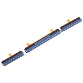 Compatible avec Samsung Galaxy S9 G960 S9+ G965 Kit de touches (bleu) extérieures latérales et touches d'allumage power on off +